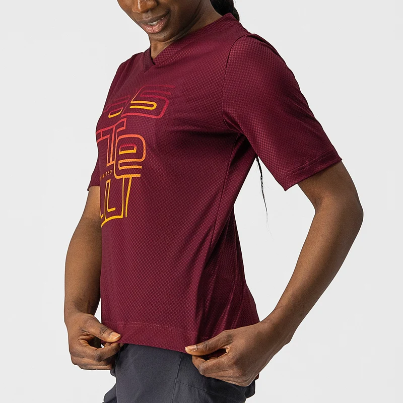 Maglia donna Castelli Trail Tech - Bordeaux