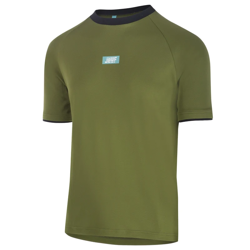 Maglia Jëuf Essential MTB Solid uomo manica corta - Verde militare