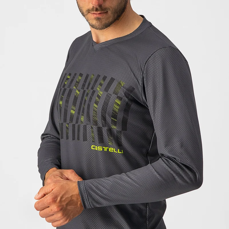 Maglia maniche lunghe Castelli Trail Tech Tee - Grigio