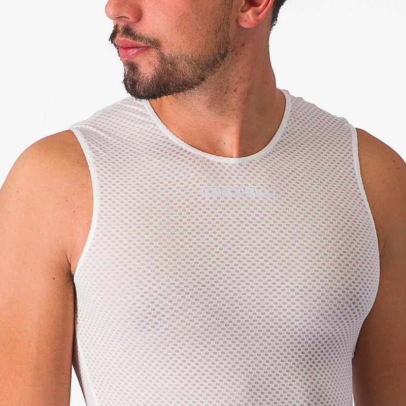 Maglia intima senza maniche Castelli Pro Mesh 2.0 - Bianco