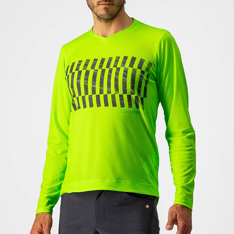 Maglia maniche lunghe Castelli Trail Tech Tee - Verde