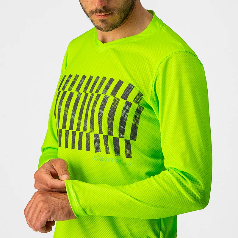 Maglia maniche lunghe Castelli Trail Tech Tee - Verde